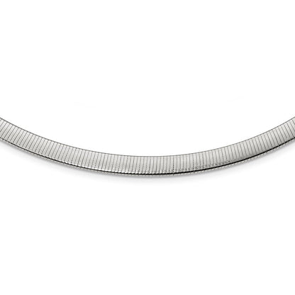 18 Zoll Sterlingsilber Glanz Gold-plate Wendbar 5.75mm Cubetto Halskette