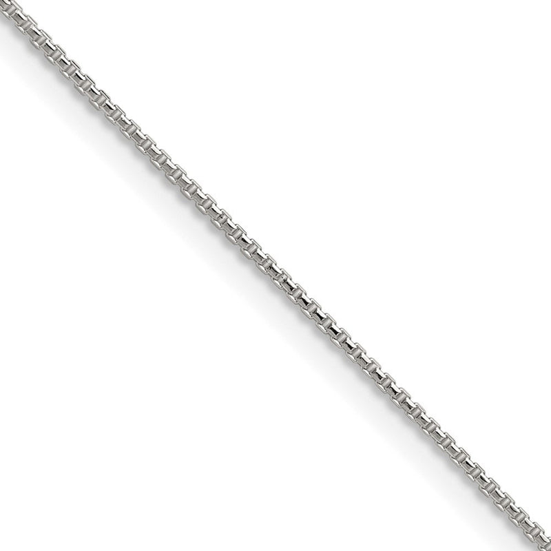 Sterlingsilber.95mm Diamantiert Rund Venezianer Kette