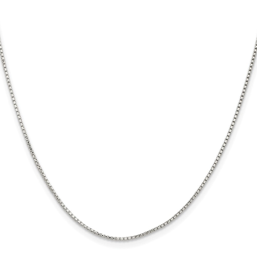 Sterlingsilber 1.1mm Diamantiert Rund Venezianer Kette mit 2 Zoll Verlängerung. Halskette