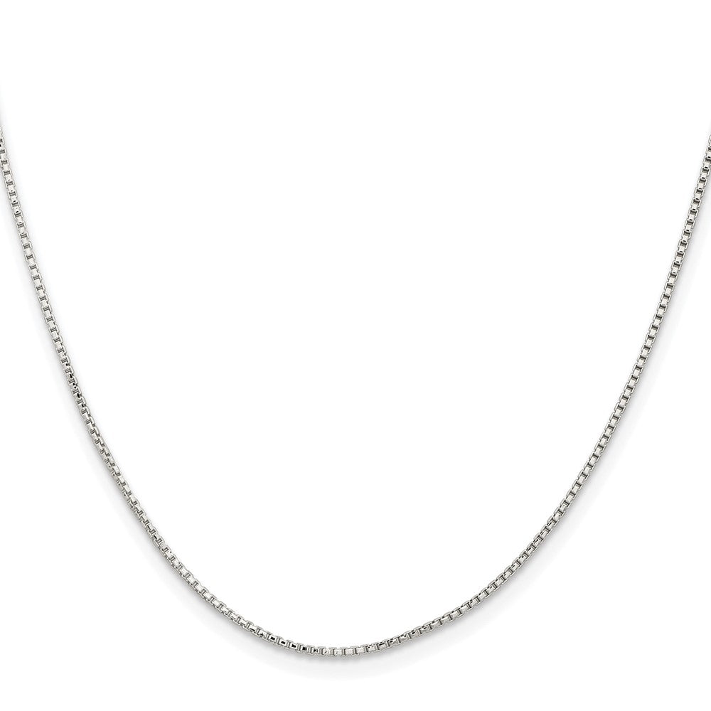 Sterlingsilber Rhodiniert 1.1mm Diamantiert Rund Venezianer Kette
