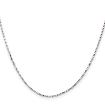 Sterlingsilber Rhodiniert 1.1mm Diamantiert Rund Venezianer Kette