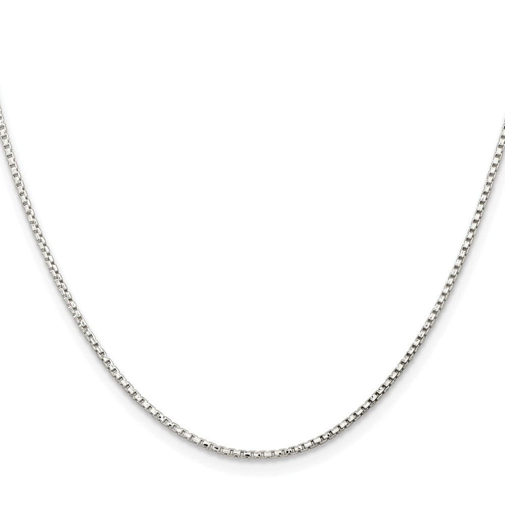 Sterlingsilber Rhodiniert 1.3mm Diamantiert Rund Venezianer Kette