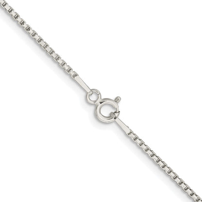 Sterlingsilber Rhodiniert 1.3mm Diamantiert Rund Venezianer Kette