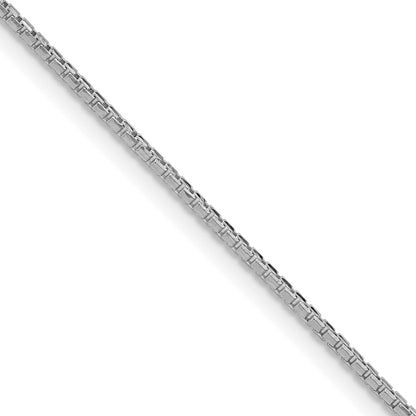 Sterlingsilber Rhodiniert 1.3mm Diamantiert Rund Venezianer Kette