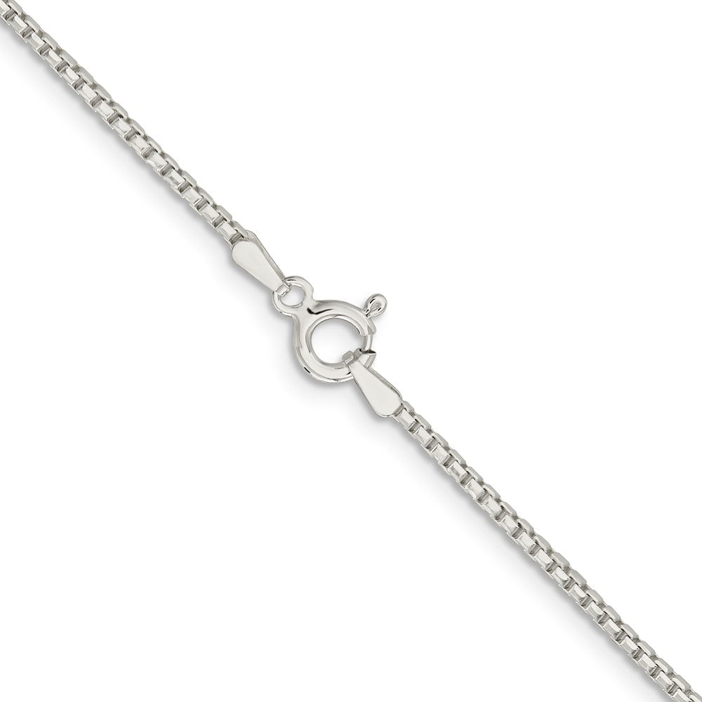 Sterlingsilber 1.5mm Diamantiert Rund Venezianer Halskette