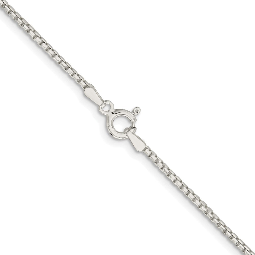 Sterlingsilber Rhodiniert 1.5mm Diamantiert Rund Venezianer Kette