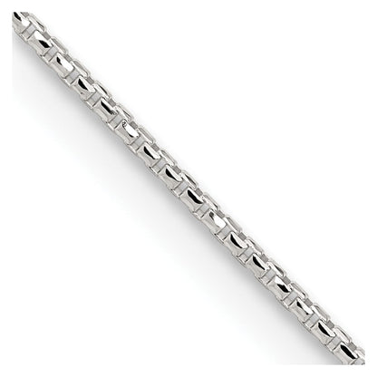 Sterlingsilber 1.5mm Diamantiert Rund Venezianer Halskette