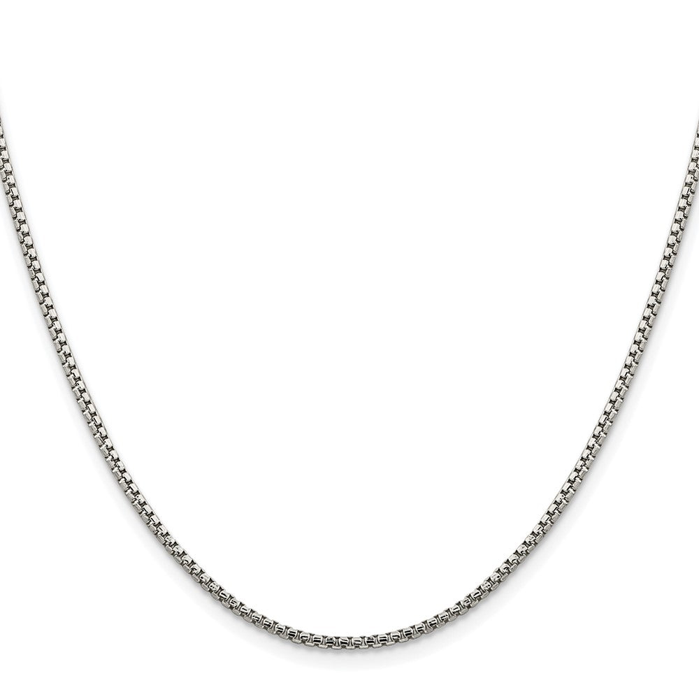 Sterlingsilber Rhodiniert 1.75mm Diamantiert Rund Venezianer Kette