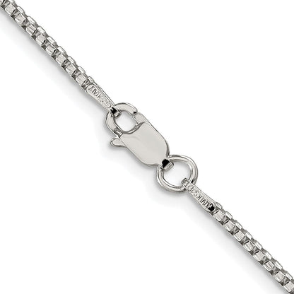 Sterlingsilber Rhodiniert 1.75mm Diamantiert Rund Venezianer Kette