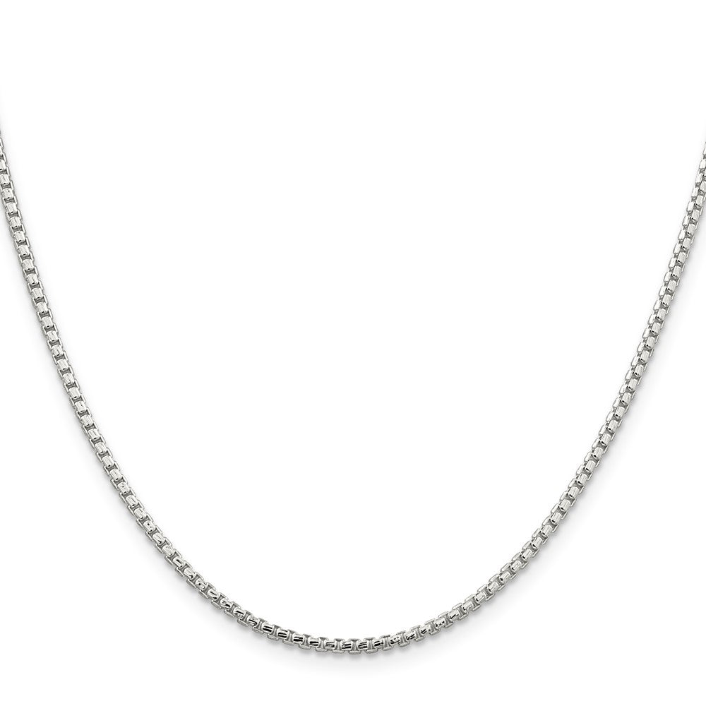 Sterlingsilber 2mm Diamantiert Rund Venezianer Halskette