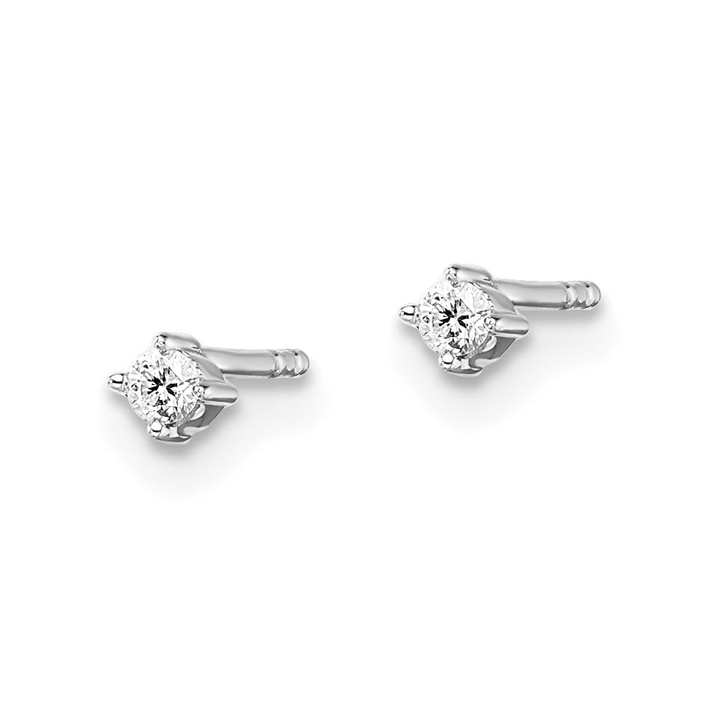 White Ice Ohrstecker aus rhodiniertem Sterlingsilber mit Diamanten