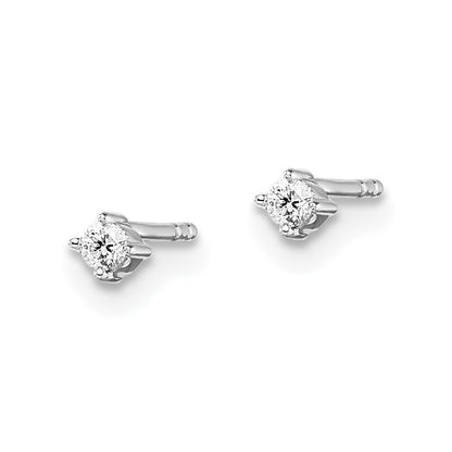 White Ice Ohrstecker aus rhodiniertem Sterlingsilber mit Diamanten