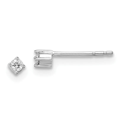 White Ice Ohrstecker aus rhodiniertem Sterlingsilber mit Diamanten