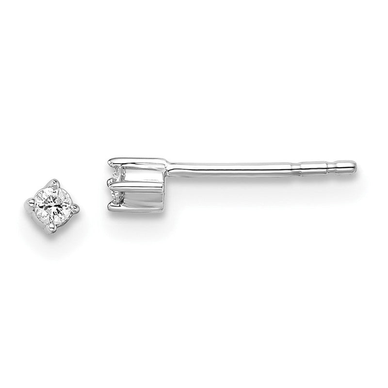 White Ice Ohrstecker aus rhodiniertem Sterlingsilber mit Diamanten