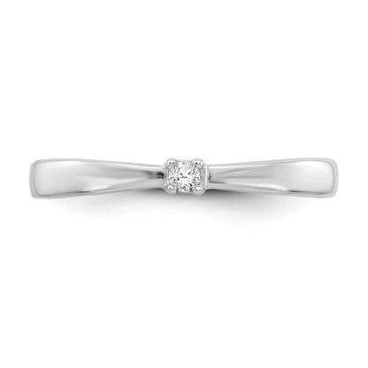 Sterlingsilber Weiß Eis Rhodiniert Diamant Ring