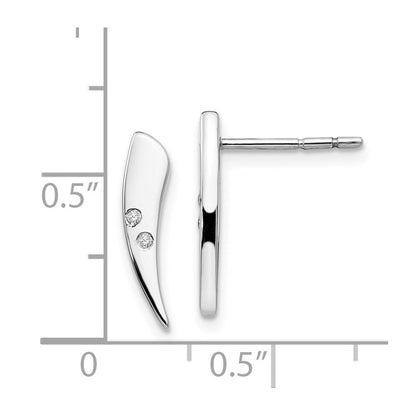 Sterlingsilber Ohrhänger mit Diamant, 0,02 ct
