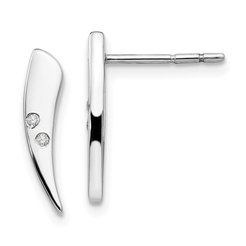 Sterlingsilber Ohrhänger mit Diamant, 0,02 ct