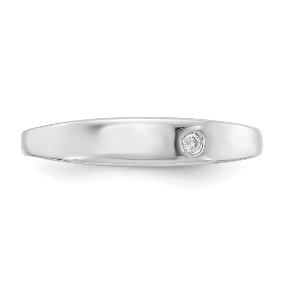 Sterlingsilber Weiß Eis Rhodiniert Diamant Ring