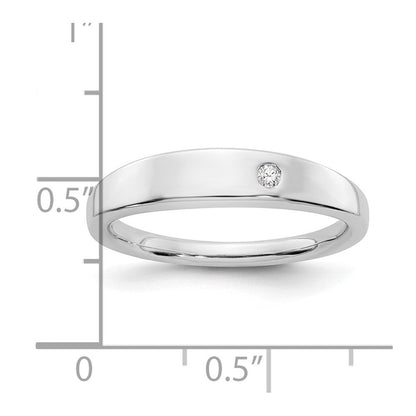 Sterlingsilber Weiß Eis Rhodiniert Diamant Ring