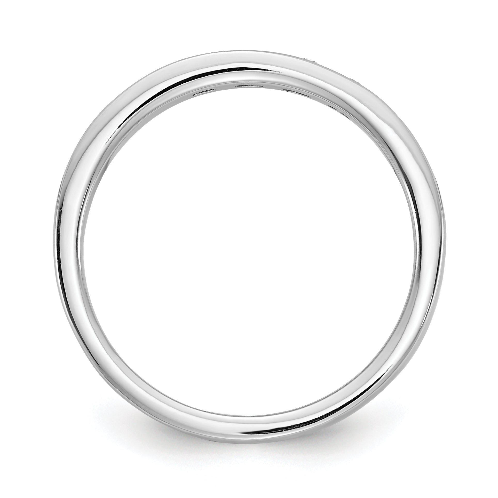 Sterlingsilber Weiß Eis Rhodiniert Chanel-set Diamant Ring