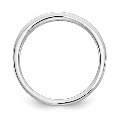 Sterlingsilber Weiß Eis Rhodiniert Chanel-set Diamant Ring