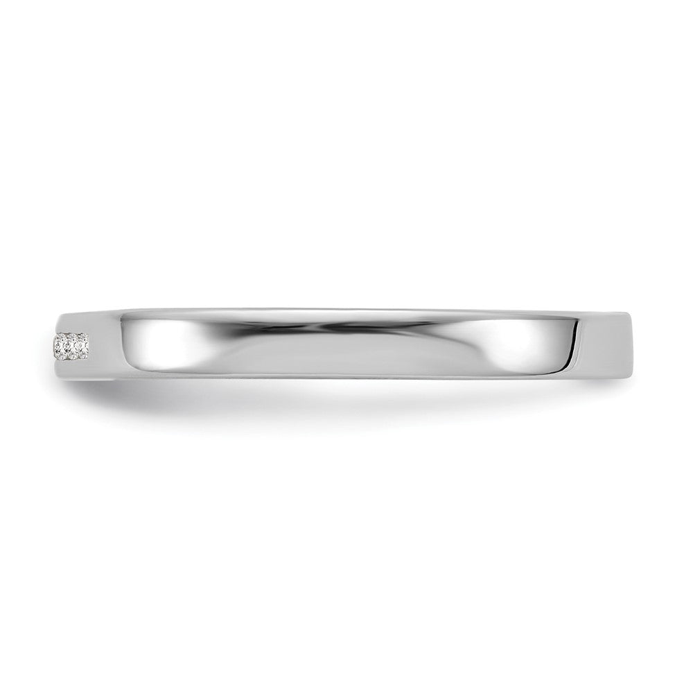 Sterlingsilber Weiß Eis Rhodiniert Chanel-set Diamant Ring