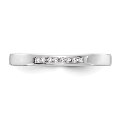 Sterlingsilber Weiß Eis Rhodiniert Chanel-set Diamant Ring