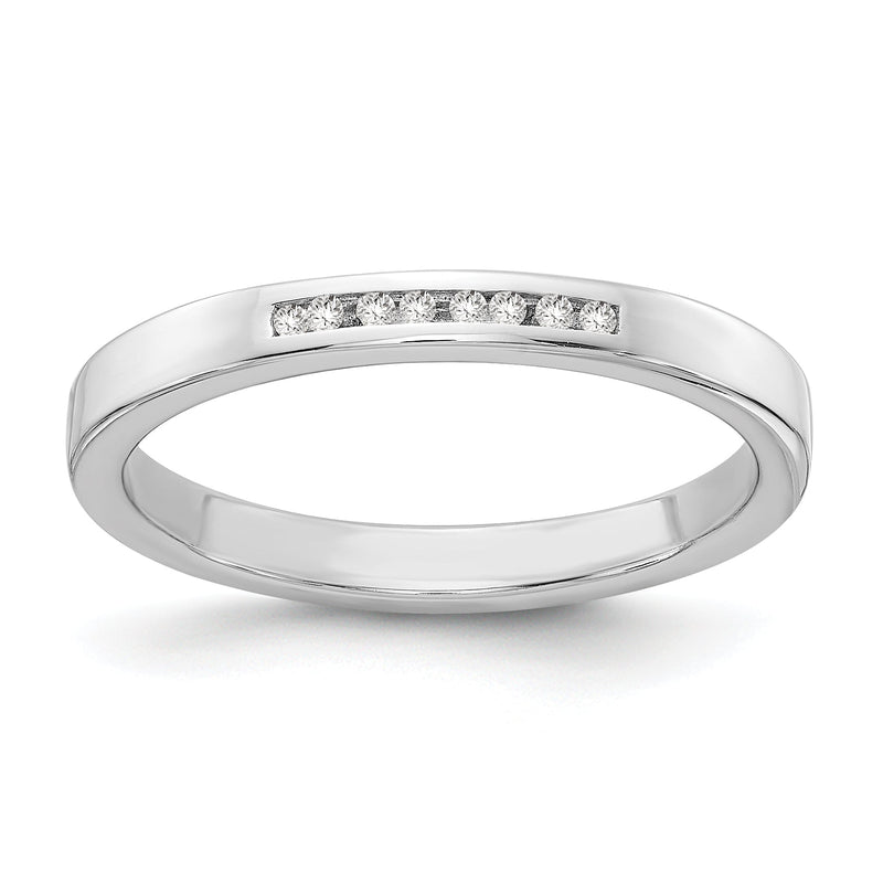 Sterlingsilber Weiß Eis Rhodiniert Chanel-set Diamant Ring
