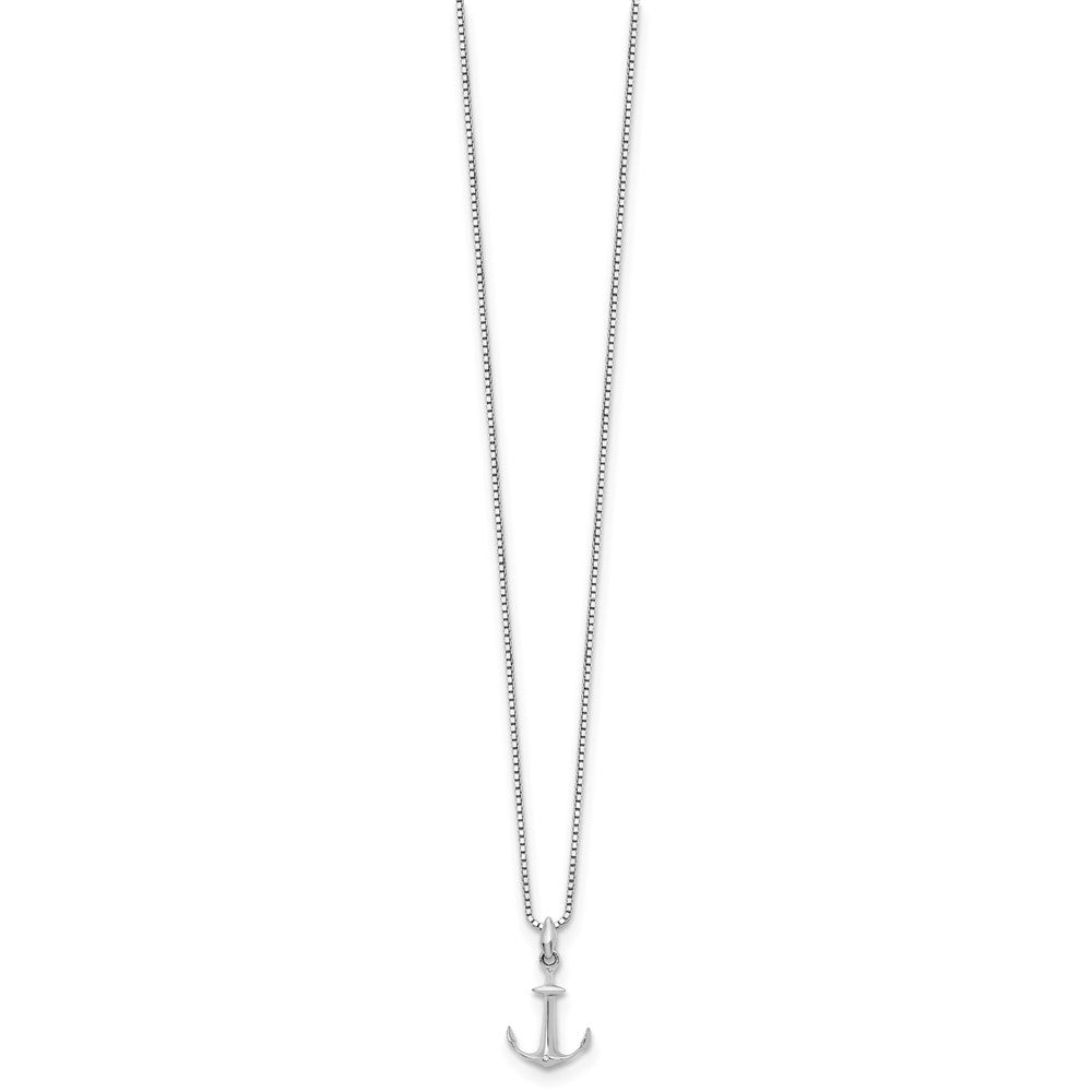 Sterlingsilber Weiß Eis Rhodiniert 18 Zoll Diamant Halskette mit 2 Verlängerung