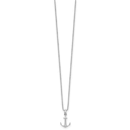 Sterlingsilber Weiß Eis Rhodiniert 18 Zoll Diamant Halskette mit 2 Verlängerung