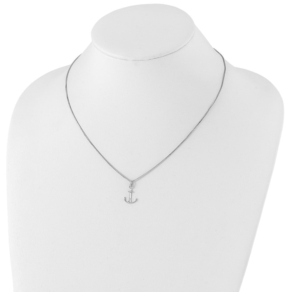 Sterlingsilber Weiß Eis Rhodiniert 18 Zoll Diamant Halskette mit 2 Verlängerung