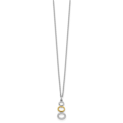 Sterlingsilber Weiß Eis Rhodiniert Goldfarben 18 Zoll Diamant Halskette mit 2 Verlängerung