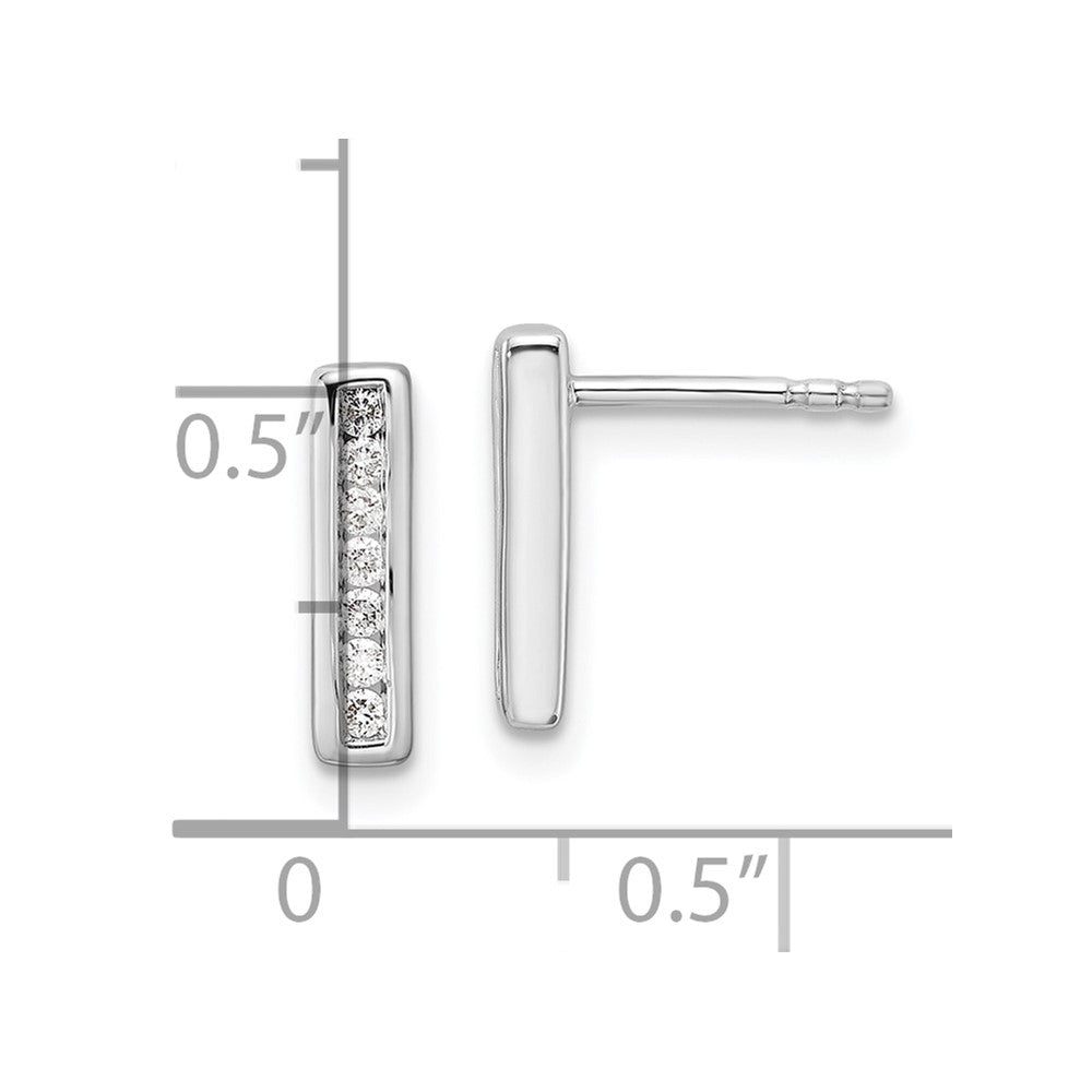 Sterlingsilber Rhodiniert Weiß Eis.15ct Diamant Ohrringe