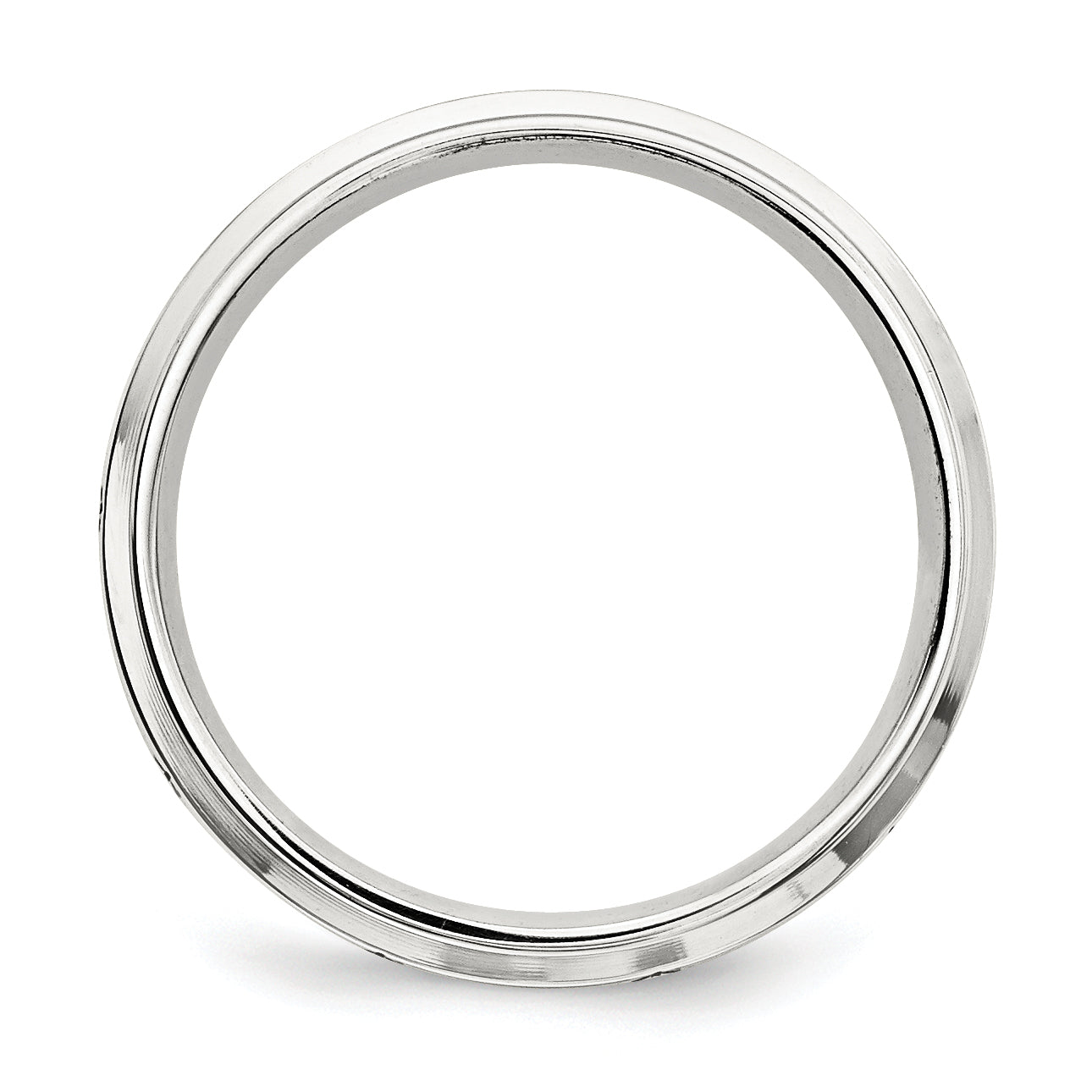 Sterlingsilber Ss 7mm Emaille Fantasie Ring