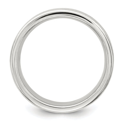 Sterlingsilber 7mm Poliert 5 Reihe Fantasie Ring