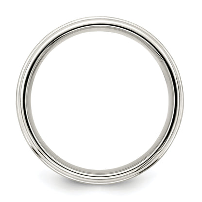 Sterlingsilber 7mm Gebürstet Flach Intertwined Design Abgeschrägt Kante Fantasie Ring