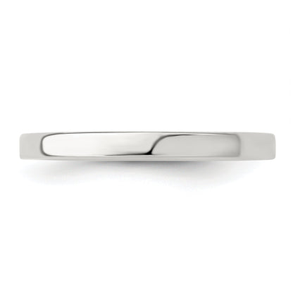 Sterlingsilber 2mm Leicht Flach Größe 4 Ring