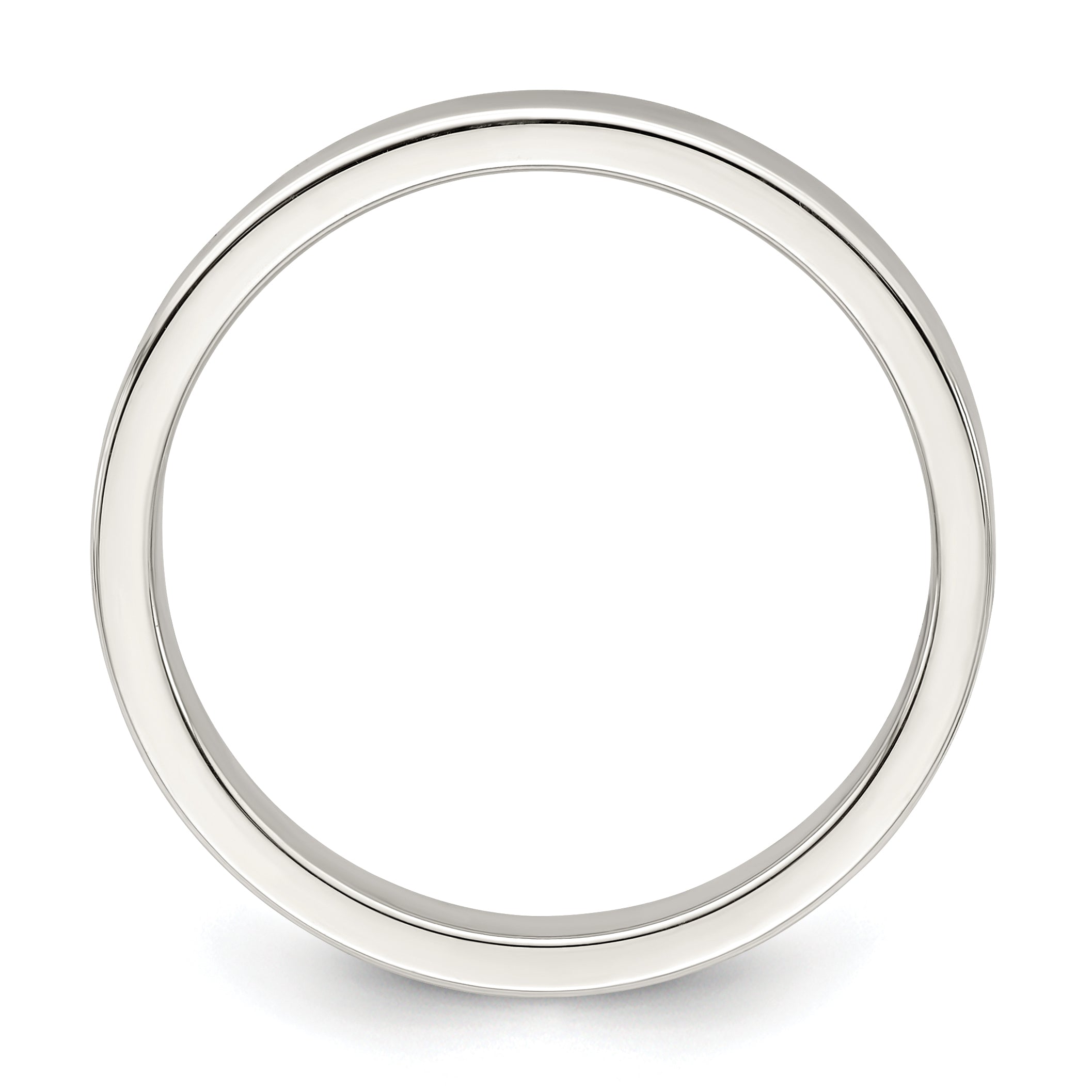 Sterlingsilber 3mm Leicht Flach Größe 4 Ring