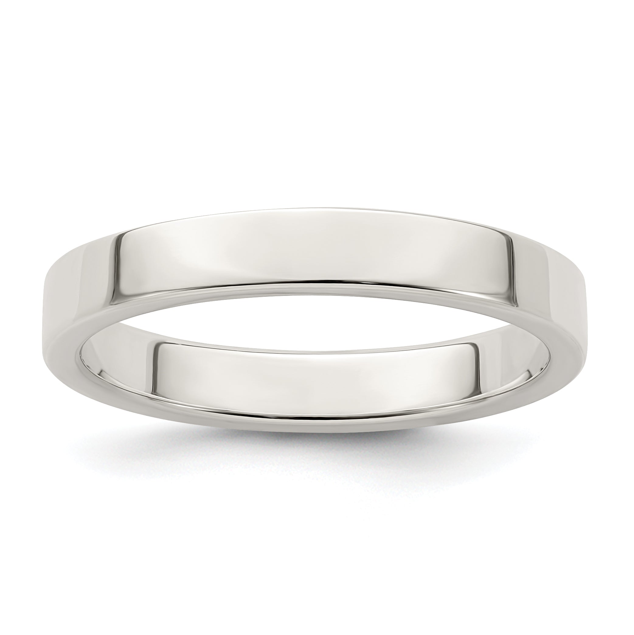 Sterlingsilber 3mm Leicht Flach Größe 4 Ring