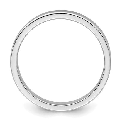 Sterlingsilber Rhodiniert 3mm Flach Ring