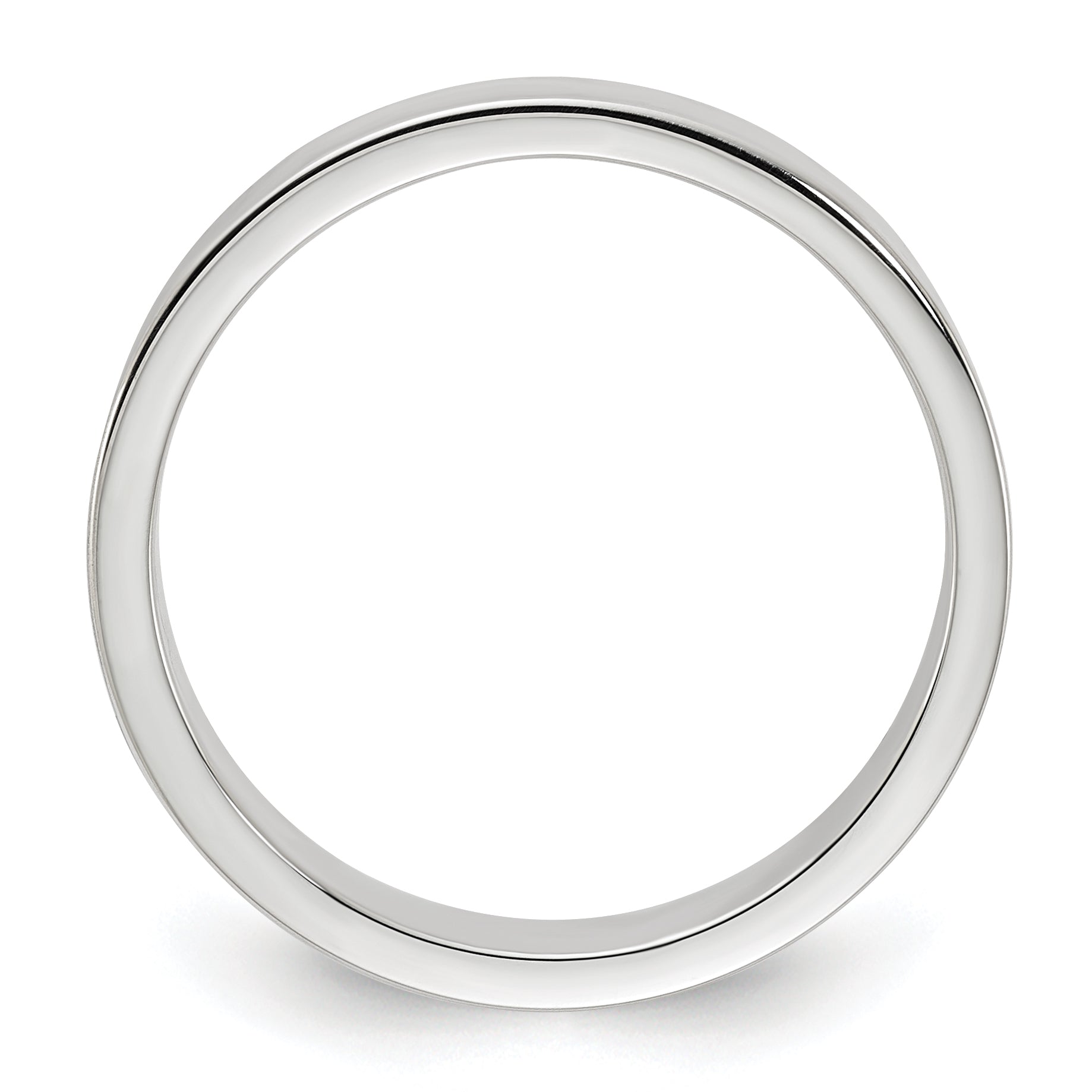 Sterlingsilber 4mm Leicht Flach Größe 4 Ring