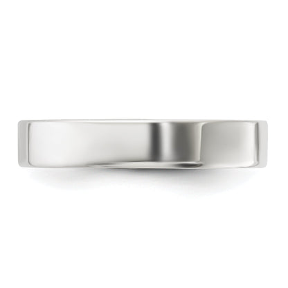 Sterlingsilber 4mm Leicht Flach Größe 4 Ring