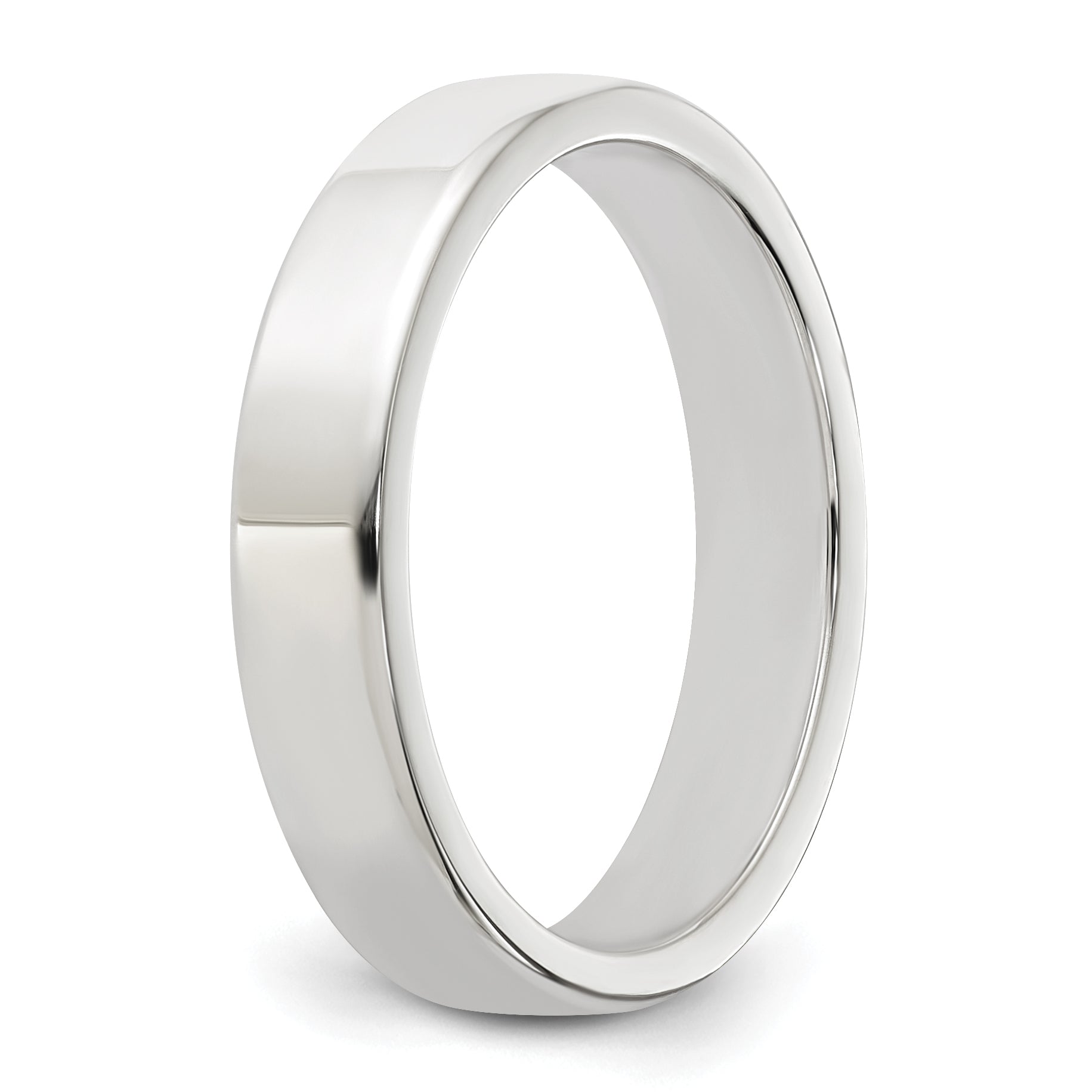 Sterlingsilber 4mm Leicht Flach Größe 4 Ring