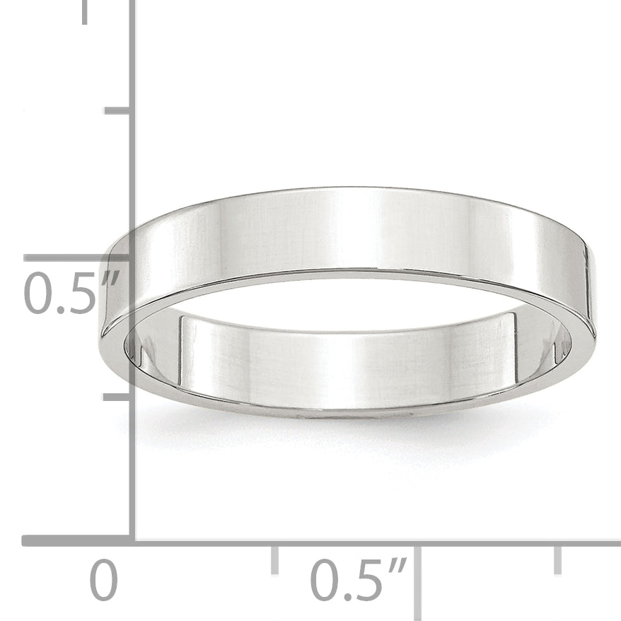 Sterlingsilber 4mm Leicht Flach Größe 4 Ring