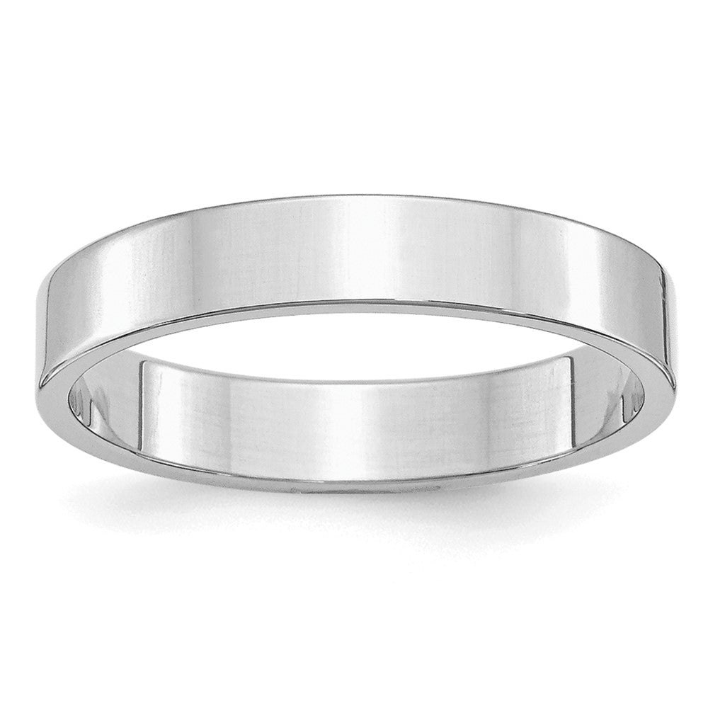 Sterlingsilber Rhodiniert 4mm Flach Ring