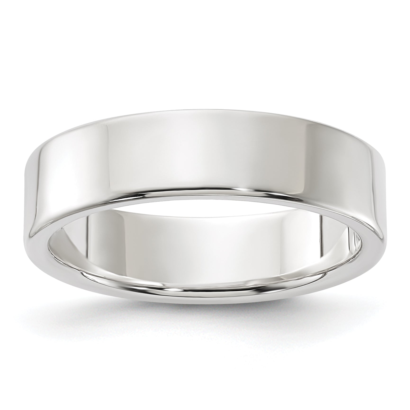 Sterlingsilber 5mm Leicht Flach Größe 4 Ring