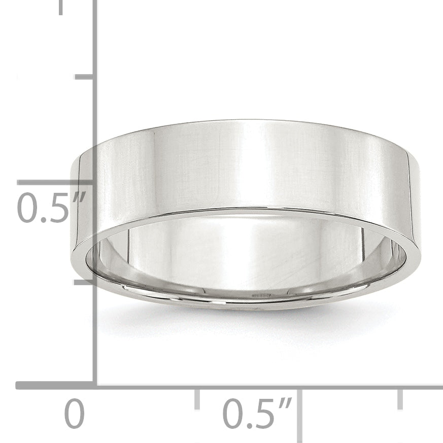 Sterlingsilber 6mm Leicht Flach Größe 4 Ring