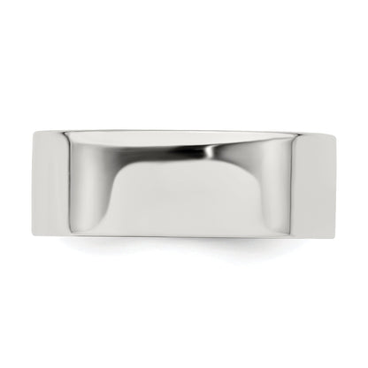Sterlingsilber 7mm Leicht Flach Größe 4 Ring