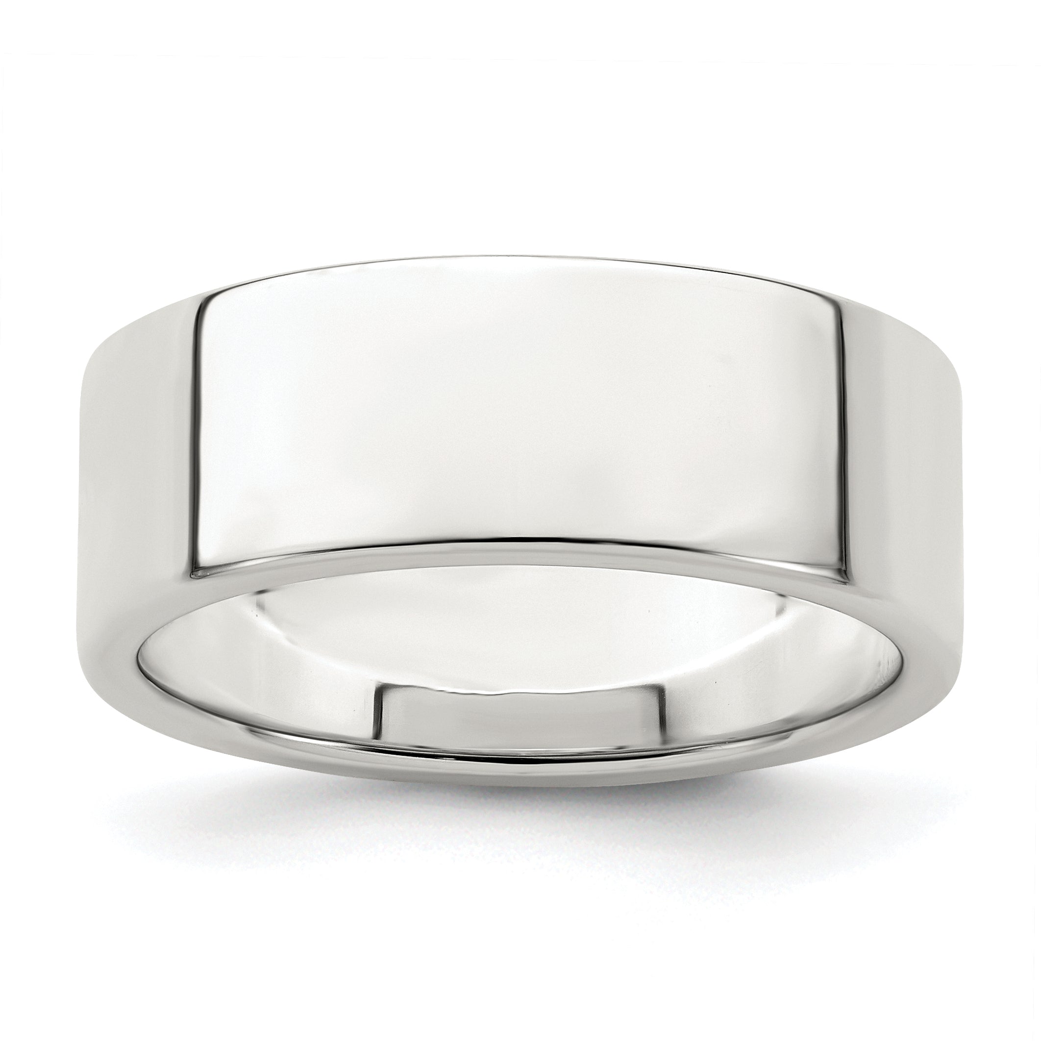 Sterlingsilber 7mm Leicht Flach Größe 4 Ring
