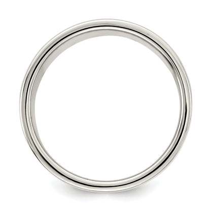 Sterlingsilber 8mm Leicht Flach Größe 4 Ring